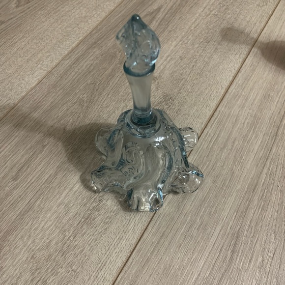Fenton Other - Fenton Light Blue Paisley & Swirl Design Glass Bell.  6 1/2” H w/ a 4” Opening.